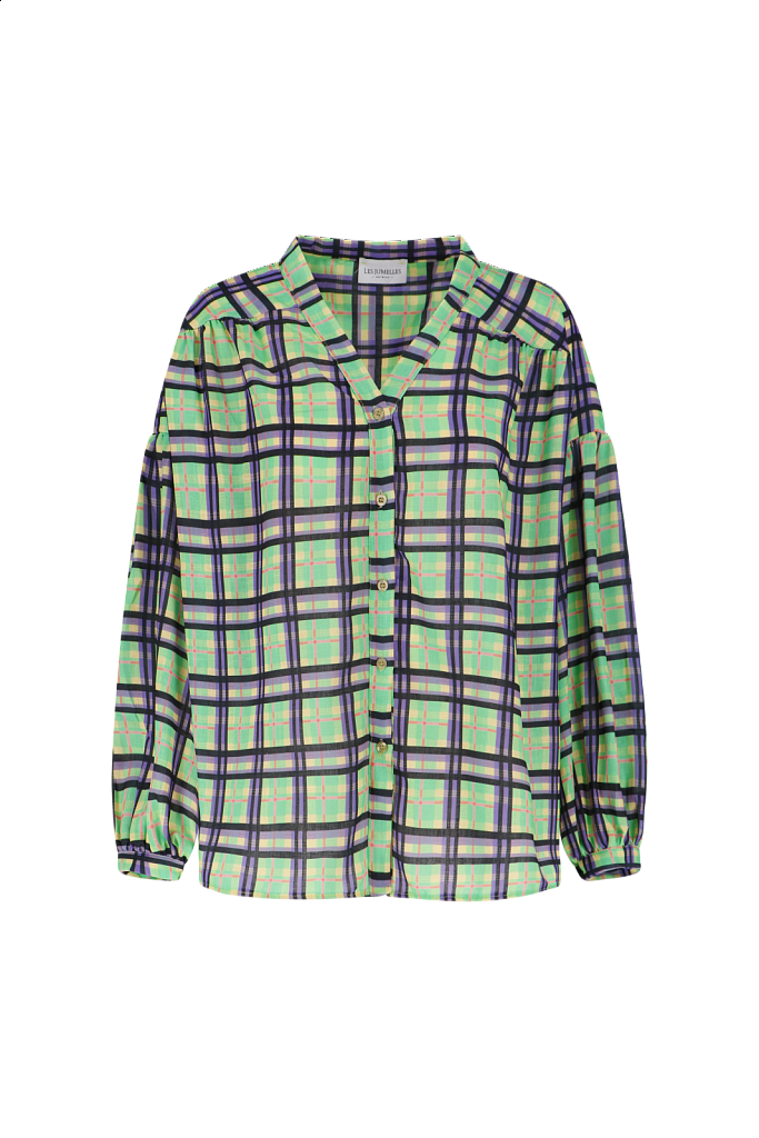 Romee-Checkered-Blouse-GreenLilac.png